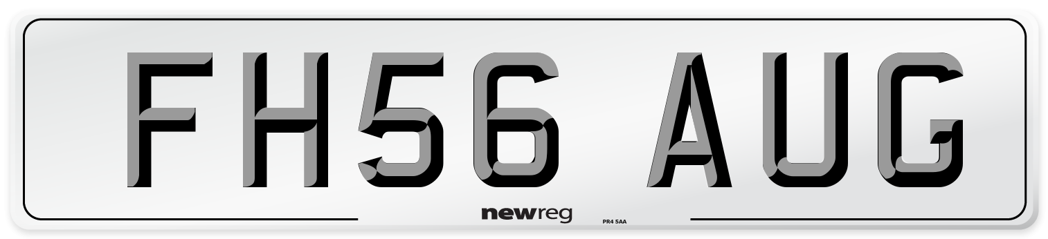FH56 AUG Number Plate from New Reg